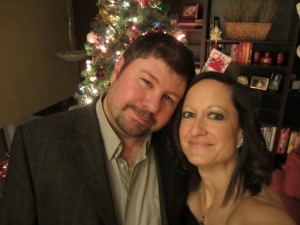 My loving husband and I. He always reminds me what a procrastinator I can be! 